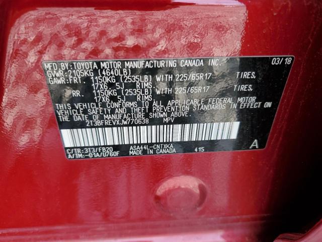 2018 TOYOTA RAV4 LE - 2T3BFREVXJW770638