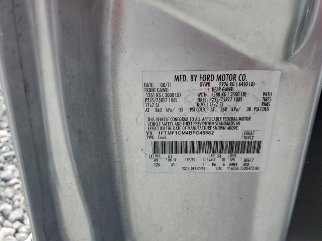 2011 FORD F150 - 1FTMF1CM4BFC45582