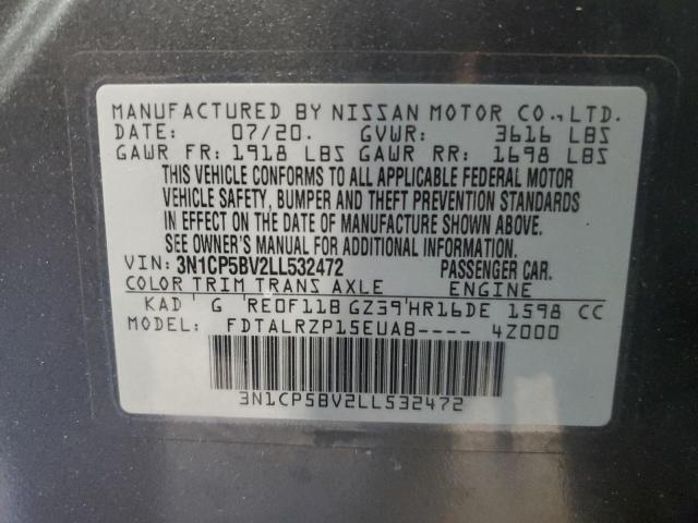 2020 NISSAN KICKS S - 3N1CP5BV2LL532472