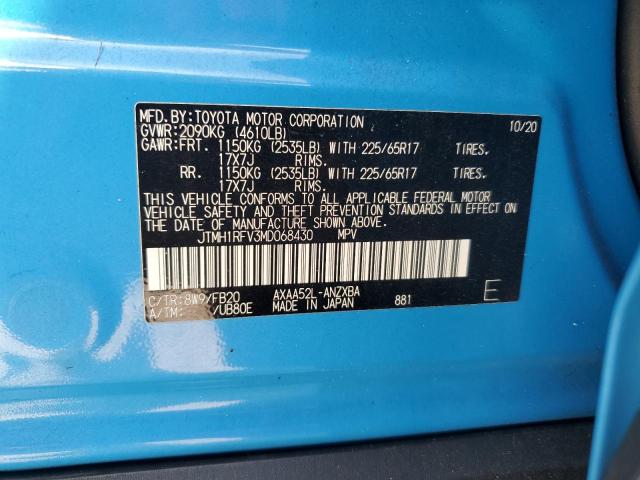 2021 TOYOTA RAV4 LE - JTMH1RFV3MD068430