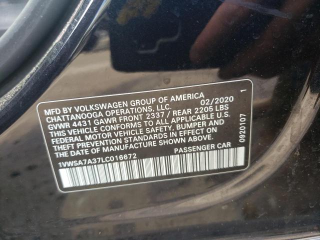 2020 VOLKSWAGEN PASSAT SE - 1VWSA7A37LC016672