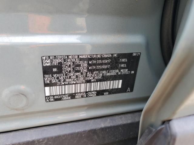 2021 TOYOTA RAV4 XLE - 2T3W1RFV8MW169215