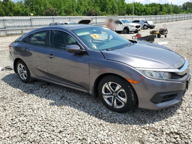Vin: 19xfc2f57he053829, lot: 54919915, honda civic lx 20174