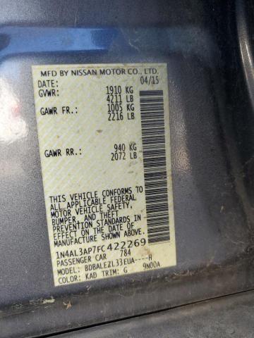 2015 NISSAN ALTIMA 2.5 - 1N4AL3AP7FC422269