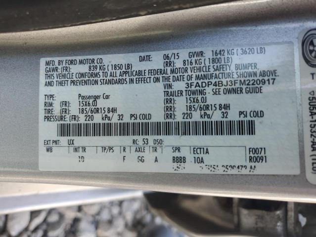 2015 FORD FIESTA SE - 3FADP4BJ3FM220917