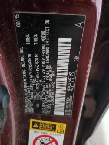2015 TOYOTA HIGHLANDER - 5TDBKRFH4FS138862