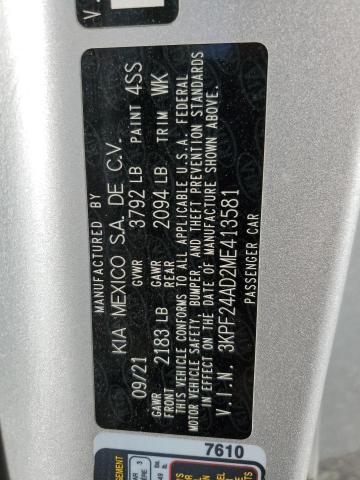 2021 KIA FORTE FE - 3KPF24AD2ME413581