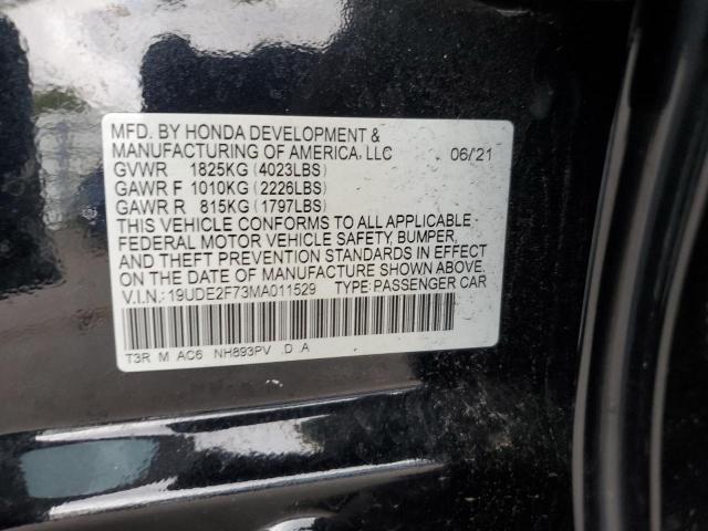 2021 ACURA ILX PREMIU 19UDE2F73MA011529