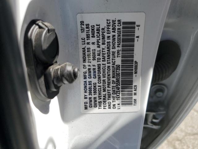 2021 HONDA INSIGHT EX - 19XZE4F55ME007350