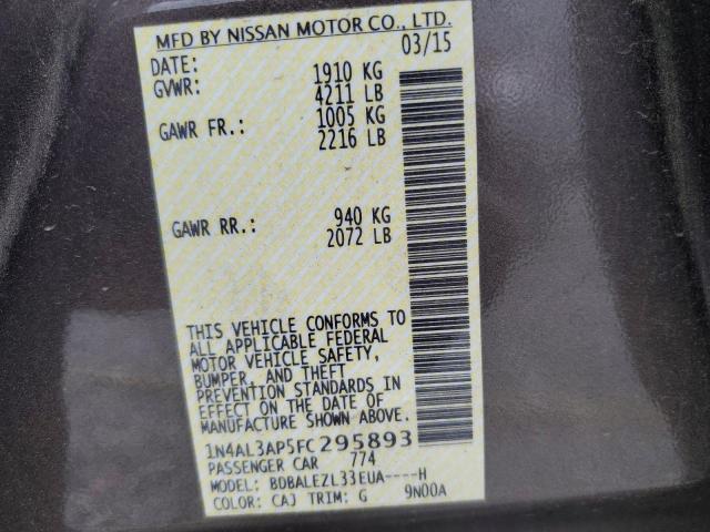 2015 NISSAN ALTIMA 2.5 - 1N4AL3AP5FC295893