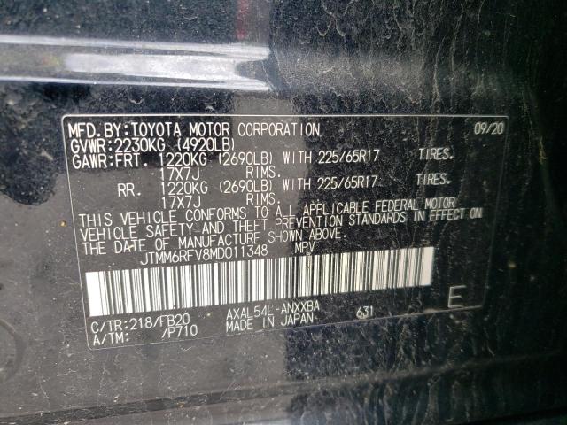2021 TOYOTA RAV4 LE - JTMM6RFV8MD011348