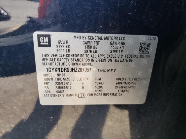 2017 CADILLAC XT5 LUXURY - 1GYKNDRS0HZ207057