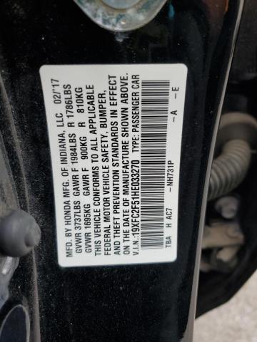2017 HONDA CIVIC LX - 19XFC2F51HE033270