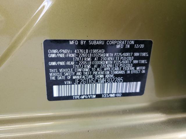 2021 SUBARU CROSSTREK - JF2GTHSCXMH302285