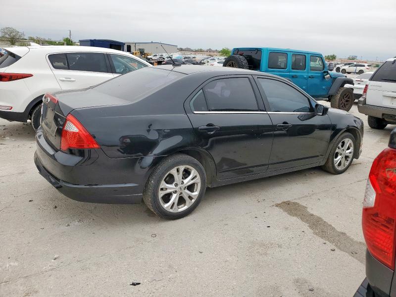 FORD FUSION SE 2012 black sedan 4d gas 3FAHP0HA7CR364163 photo #4