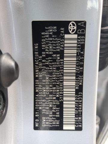2016 TOYOTA COROLLA L - 5YFBURHEXGP561548