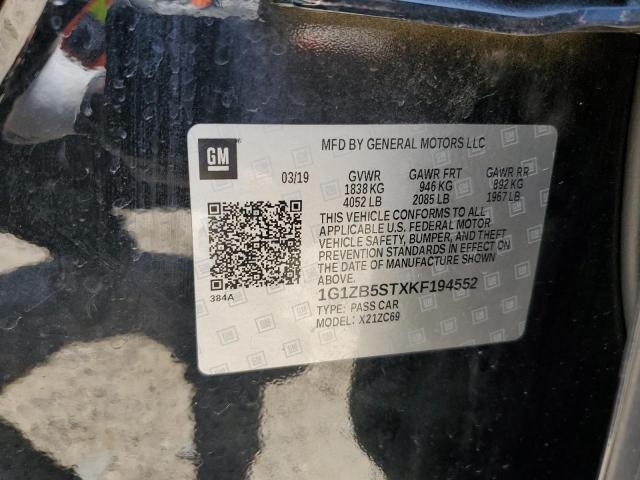 2019 CHEVROLET MALIBU LS - 1G1ZB5STXKF194552