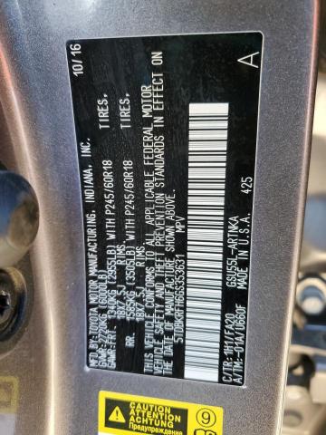 2016 TOYOTA HIGHLANDER - 5TDBKRFH6GS353631