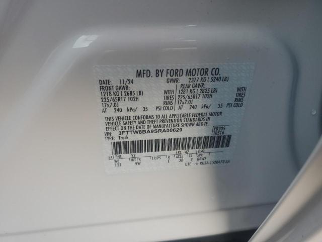 2025 FORD MAVERICK X - 3FTTW8BA9SRA00629