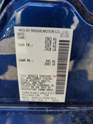 2020 NISSAN ALTIMA SR - 1N4BL4CVXLC262227
