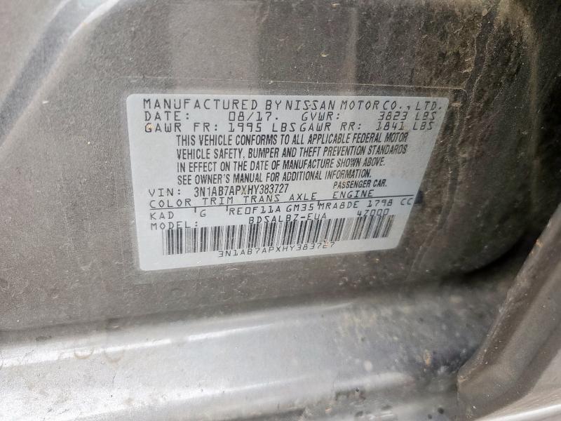 2017 NISSAN SENTRA S - 3N1AB7APXHY383727