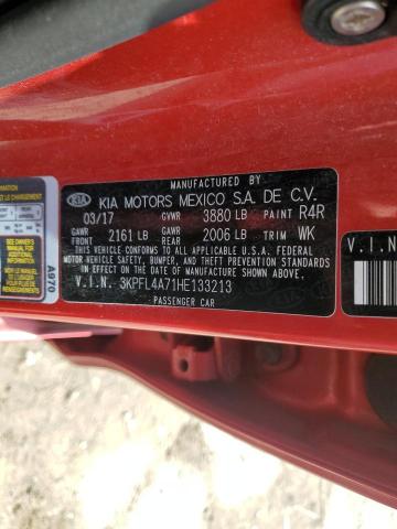 2017 KIA FORTE LX - 3KPFL4A71HE133213