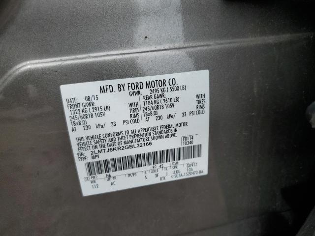 2016 LINCOLN MKX SELECT 2LMTJ6KR2GBL32166