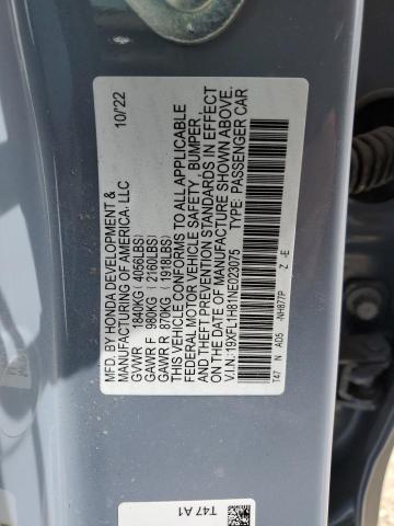 2022 HONDA CIVIC SPOR - 19XFL1H81NE023075