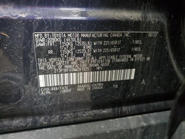 2022 TOYOTA RAV4 XLE - 2T3P1RFVXNW281925