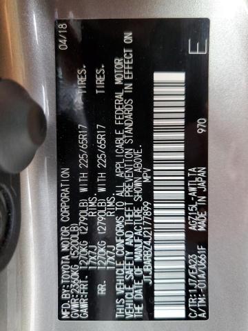 2018 LEXUS NX 300 BAS JTJBARBZ4J2177899