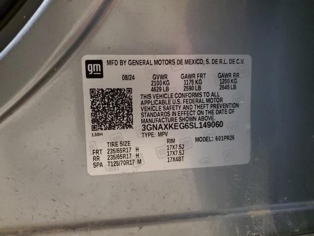 2025 CHEVROLET EQUINOX AC 3GNAXKEG6SL149060