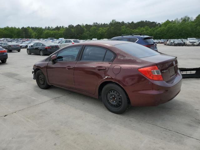 Vin: 19xfb2f57ce061716, lot: 52951125, honda civic lx 20122
