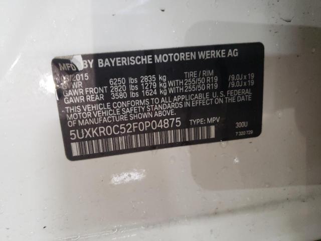 2015 BMW X5 XDRIVE3 5UXKR0C52F0P04875