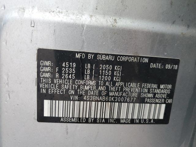 2019 SUBARU LEGACY 2.5 - 4S3BNAB60K3007677
