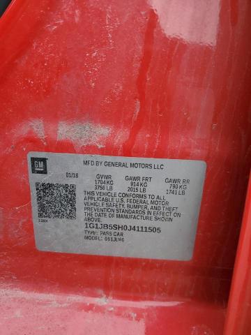 2018 CHEVROLET SONIC LS - 1G1JB5SH0J4111505