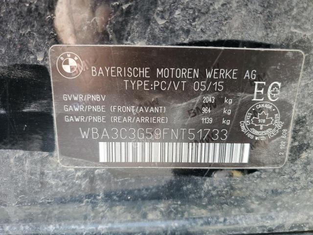 2015 BMW 320 I XDRI - WBA3C3G59FNT51733