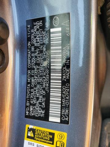 2015 LEXUS CT 200 JTHKD5BHXF2222795