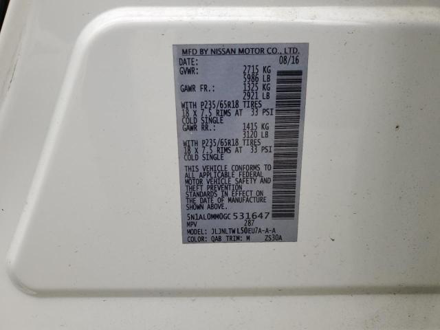 2016 INFINITI QX60 - 5N1AL0MM0GC531647