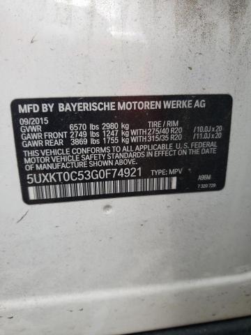2016 BMW X5 XDR40E - 5UXKT0C53G0F74921