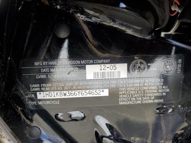 2006 HARLEY-DAVIDSON FLHXI CALI 1HD1KBW366Y654652
