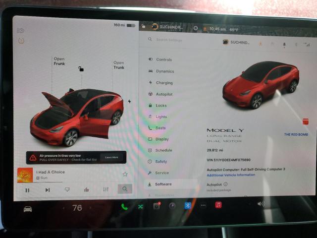 2021 TESLA MODEL Y - 5YJYGDEE4MF075690