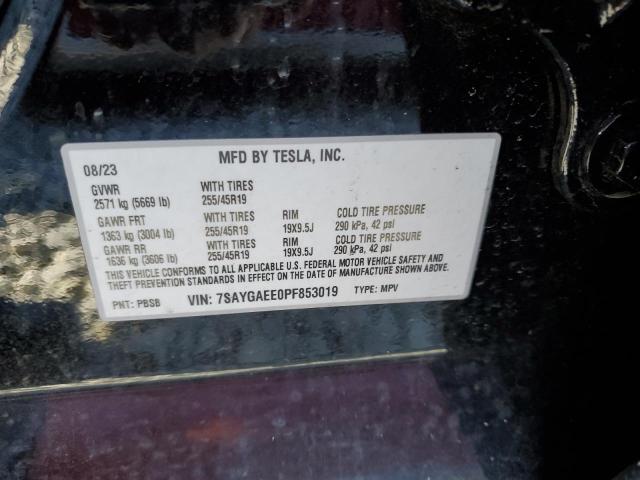 2023 TESLA MODEL Y - 7SAYGAEE0PF853019