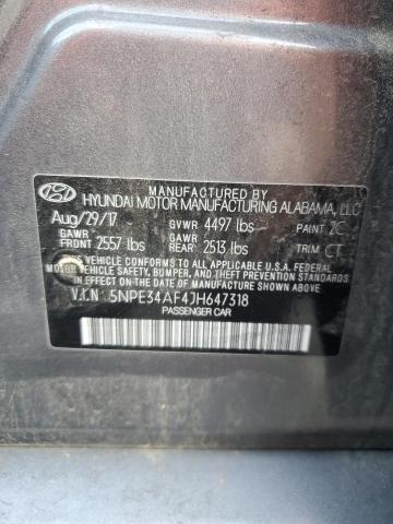 2018 HYUNDAI SONATA SPO - 5NPE34AF4JH647318