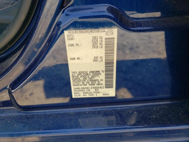2019 NISSAN ALTIMA S - 1N4BL4BVXKC200682