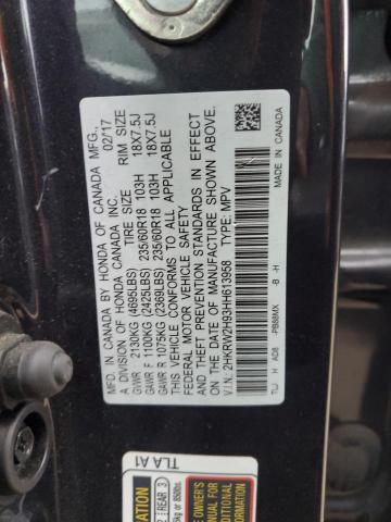 2017 HONDA CR-V TOURI - 2HKRW2H93HH613958