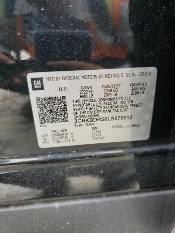 2020 CHEVROLET BLAZER 3LT 3GNKBDRS0LS570602