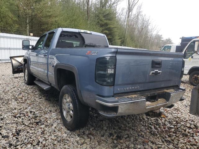 CHEVROLET SILVERADO 2015 blue 4dr ext flexible fuel 1GC2KVEG5FZ558050 photo #3