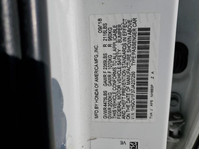 2018 HONDA ACCORD SPO - 1HGCV1F37JA237250