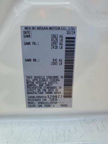 2025 NISSAN ALTIMA SV - 1N4BL4DVXSN329877