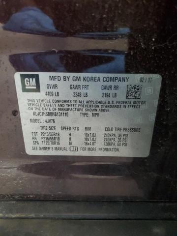 2017 BUICK ENCORE PRE - KL4CJHSB0HB131110